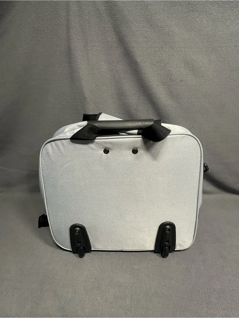 Telescoping Rolling Business Travel Bag - Black & Light Gray